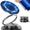 Upgraded MagSafe Vacuum Car Phone Holder, Strong Magnetic Phone Mount with Adjustable & Reinforced Suction Cup Design for Dashboard/Gym/Mirror, Compatible with iPhone & Android