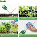 Soil Moisture Meter Tester for Plants, Long Probe Hygrometer Moisture Sensor for Houseplants Indoor Outdoor Garden Lawn Use - Plant Water Gauge Test Kit - No Battery Needed - Gardening Gifts (Green)