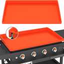 Silicone Griddle Mat Cover for Blackstone - 36 Inch True All-Encompassing Coverage Heavy Duty Food Grade Grill Buddy Mat, All Season Cooking Surface Protective Cover (Orange)