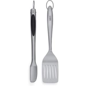 Weber® 2-Piece Barbecue Tool Set with Spatula & Tongs, Stainless Steel