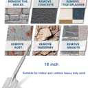 SDS-Max Shank Bits Chisel-4-1/3"x18" Clay Spade Alloy Steel Digging Shovel Bit Chisel - for Gardening Landscaoing Concrete Brick Sand Stone