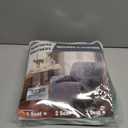 NORTHERN BROTHERS Stretchy Recliner Chair Covers, Velvet Recliner Covers, Lazy Boy Chair Cover (Light Green, 1 Seat)