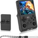 Silicone Case for R40S PRO, Anti-Slip, Shock Proof, Soft Protective Case for R40S Pro Handheld Game Console with Lanyard - Black