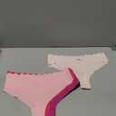 Womens Seamless Thongs Underwear No Show Thong Wave-waisted Invisible Panties Comfy Heart Cutout for Ladies 6 Pack (Large)