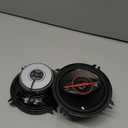 PIONEER TS-501M 4-Way Coaxial Car Audio Speakers (Pair) - 5-1/4" Round, 300 W Max Power, Black and Red