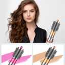 Large Round Volumizing Brush for Dyson Airwrap Styler, Big Round Brush Volumizer Attachment for Dyson Airwrap HS01 HS05 HS08, Smooth Hair,Volumizing and Curly Styling Nickel/Copper