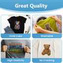 DTF Transfer Film - A4 Direct-to-Film Matte Clear Pretreat Sheets for T-Shirts Printing, PET Heat Transfer Paper for Epson Inkjet Printer DTG Printer, DIY Dark or Light Colors Fabric (A4 100 Sheets)