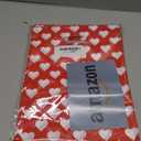 Choice Marts Red Merchandise Bags With White Hearts 100 Count 9"x12" Size 1.5Mil Thick Glossy Valentine Bags