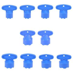Penitue 10pcs Faucet Aerator Removal Tools Kit, Plastic Blue Aerator Wrench Key Parts Replacement Set in 5 Different Sizes Easy to Use Tools for Bathroom Kitchen Sink Faucet