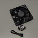 CORSAIR RS120 120mm PWM Fan  Daisy-Chain Connection  Low-Noise  Magnetic Dome Bearing  Single Pack  Black