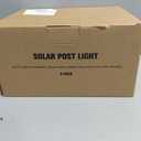 VOLISUN 4x4 Solar Post Cap Light 8pack,Solar Fence - Post Lights Outdoor Waterproof for Wooden/Vinyl Post,Black Deck Post Cap Light Solar Powered with Warm White for Garden/Patio/Porch