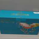 Vintage Ribbed Coupe Glasses Set of 6, 11oz Clear 100% Crystal Martini Glasses Elegant Cocktail Glasses, Transparent Glassware for Champagne, Margaritas, Espresso with a Rose Ice Mold