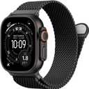 BXUXOHS Milanese Mesh Loop Compatible for Apple Watch Ultra 3/2/1 Band 49mm 46mm 45mm 44mm 42mm Men Women,Stainless Steel Metal Magnetic Strap for iWatch Series 11/10/9/8/7/6/5/4/SE 3/2/1