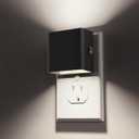 L LOHAS LED Night Light,Night Lights Plug into Wall,[2-Pack] Dimmable Night Light with Light Sensor,5000K Daylight White,Modern Nightlight for Bathroom Hallway Kitchen