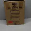 Storage Shelves - 4 Tier Shelf Organizer, Heavy Duty Garage Shelving Unit with Leveling Feet, Stable Metal Shelves Organizer for Pantry, Kitchen and Closet, 46.3" W x 12.6" D x 46.6" H, Black