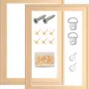 2 Pack 12"x 16" DIY Wood Canvas Stretcher Bars, Canvas Frames Kit-Easy to Assemble,Wooden Frames Kit for Oil Painting,Canvas Painting，Embroidery Stitch and Needlepoint Arts Supplies (12 * 16)