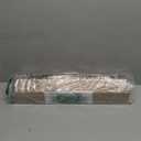 Heavy Duty Curtain Rods for Windows 28 to 48 Inches, 1 Inch Silver Curtain Rods for Bedroom, Living Room, Patio, Kitchen, Adjustable Curtain Rods with Classic Finials, Silver Finishing