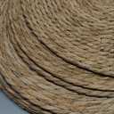 Defined Deco Woven Placemats Set of 10, 13" Round Rattan Placemats,Natural Hand-Woven Water Hyacinth, Farmhouse Weave Place Mats, Rustic Braided Wicker Table Mats for Dining Table, Home, Wedding