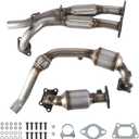 Front & Rear Catalytic Converter&Flex Pipes Set Compatible with 2012-2016 For Cadillac SRX 3.6L, Replace# SRX12-16, SRX12-16-2