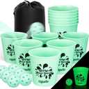ropoda Giant Yard Pong,Yard Games with Durable Buckets and Balls - Choose Red Large, XL, or Green - Glow in The Dark, Outdoor Game with Carry Bag for The Beach,Lawn, Great Gift Choice for Families