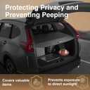 Retractable Cargo Cover for Honda CRV 2023-2025 2026 - Leather Trunk Cover, Car Accessories, Anti-Peeping Luggage Privacy Shield for CR-V 2023 2024 2025 2026 Cargo Cover
