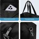 Ceneda Small Gym Bag for Women, 12 inch Mini Gym Bag with Wet Pocket, Lightweight Tote for Gym, Sport, Workout - Black