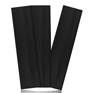 Black Headbands for Women Non Slip Head Bands for Women's Hair Elastic Womens Headbands Soft Cotton Cloth Fashion headband for Daily Workout Sports Running Yoga