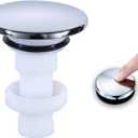 Replacement for Pfister 972098A Push-Seal Drain Assembly - Polished Chrome Drain Plug - Genuine Replacement Part
