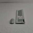 Wireless Keyboard and Mouse Combo, Full-Sized Wireless Keyboard and Adjustable DPI Mouse, 2.4GHz USB Receiver, Silent Keyboard and Mouse for PC, Windows, MAC, Desktop, Laptop (Avocado Green)