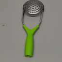 Potato Masher, Stainless Steel Kitchen Tool, Folding Potato Ricer Press Masher Sweet Fruit Juice Kitchen Gadgets, Versatile Vegetables Eggs Crusher with Fine Grid (Green,One Size)