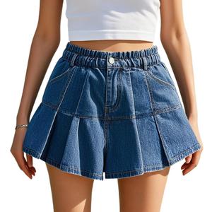 Jeans for Women Stretchy High Waisted Jeans with Loose Denim Pants (Blue, M)