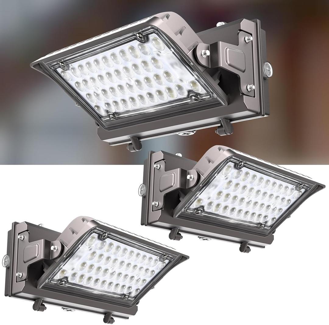 Lightdot 150W LED Wall Pack Lights, 360 Adjustable Panel with Dusk to Dawn Photocell, 22500Lm 5000K Daylight, IP65 Waterproof & Advanced Heat Dissipation Outdoor Security Lighting(Height:10~20ft)