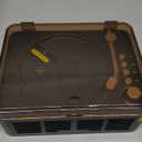 CD Player with Speakers Bluetooth Nostalgic Retro Portable CD Players for Home Wood Music Player FM Radio for HomeWired and Remote Control-Walnut Brown