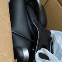 Ergonomic Office Desk Gaming Computer Chair Executive High Back Support Flip-up Arms Adjustable Height Swivel Rolling Wheels Comfy PU Leather for Home (Black)