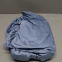 California Design Den Soft 100% Cotton Full Fitted Sheet Only Deep Pocket, Durable Sateen, All-Around Elastic, Head/Foot Side Indicators, Full Size Fitted Sheet Cotton (Blue Hydrangea)