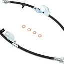 H621460 H621461 2PCS Front Brake Hose Hydraulic Brake Hose Kit Drive Side Passenger Side Compatible With Ford F-150 2010-2011, With Fobo 2010-2012, OEM Replace# AL3Z2078G, AL3Z2078C, AL3Z2078D