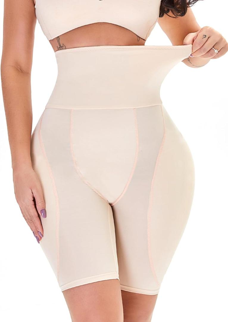ALINBAIST High Waist Butt Lifter Shapewear Shorts for Women  Hip Pads & Tummy Control Padded Underwear for Curvy Look (Medium)