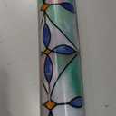 3D Stained Glass Window Film, Decorative Window Privacy Film for Bathroom,Front Door,Home, Sun Blocking Heat Control,Static Cling, Blue Tears 23.6inch x 35.4inch