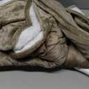 Homemate Heated Blanket Electric Throw - 50"x60" Heating Blanket Throw 1/2/4/6/8 Hours Auto-Off 10 Heat Level Over-Heat Protection Flannel Sherpa ETL Certification