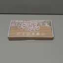 Led Digital Alarm, 3D Wall Clock Desk Auto Dimming 12/24 Hour Date Temperature Home Decor Remote Control Silent Snooze USB Nightlight Bedroom Living Room Kitchen Office 9.7inch Cool White