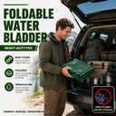 100 Gallon Water Storage Bladder, Premium Tear-Proof & Leakproof PVC Water Storage Tank, Portable Water Tank for Camping, Truck, RV Trips, Emergency, Outdoor & Wild Survival