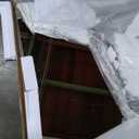 50x40 Silver Brushed Nickel Bathroom Mirror for Wall, Rounded Rectangle Silver Framed Bathroom Vanity Mirror, Anti-Rust, Shatterproof, Hangs Horizontally or Vertically