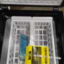 EUHOMY 3.5 Cu.Ft Chest Freezer with Removable Basket, Small Deep Freezer Adjustable 7 Thermostat, Quiet Mini Freezer Free-Standing Top Door, Energy Saving for Apartment/Garage/Basement/Dorm/Home,Black