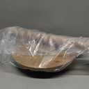 Small Side Table, Drink Table for Small Spaces, Modern Martini Table with Solid Wood Leg, Round End Tables Living Room for Bedroom and Office (Rustic Walnut)