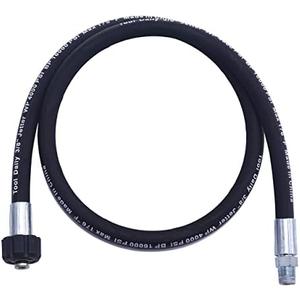 Tool Daily Pressure Washer Whip Hose with Swivel, Hose Reel Connector for Pressure Washing, 4 FT (3/8 NPT Solid + M22 Female)