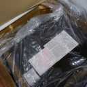 COLAMY Rectangle Wooden Dining Room Table Set for 6, Mid Century Modern Kitchen Table and PU Leather High Back Dining Room Chair for Home, Saving Space (1 Table with 6 Chairs), BlackBrown