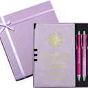 Resurhang 5 Pcs Class of 2026 Graduation Gift Set Inspirational Gifts for Graduation College Motivational Leather Journal Ballpoint Pen with Box for Senior Middle(Purple)