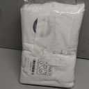 NICETOWN Thick White Linen Bedroom Curtains for 63 inches Long, Grommet Privacy Added Linen Weave Window Treatments with Light Filtering Drapes for Nursery, 2 Panels, W42 x L63