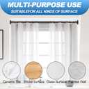 Black Shower Curtain Rod 31 to 80 Inch,1 Inch Diameter Adjustable Spring Tension Stainless Steel Telescoping Rod,Easy Install,No Rust