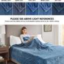 Beautyrest Heated Electric Blanket for Cold Weather, Fast Heating Heated Blanket, Auto Shut Off, Virtually Zero EMF, Multi Heat Setting, UL Certified, Sapphire Queen (90 inx84 in)